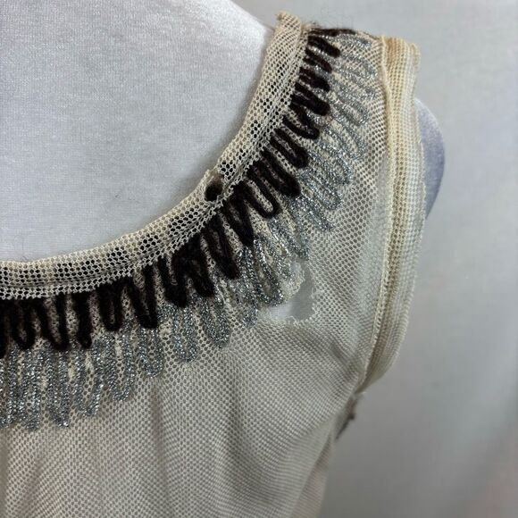 Ladies Anthro Project Alabama Sheer‎ Mixed Media Sleeveless Top Size Small - Picture 13 of 13